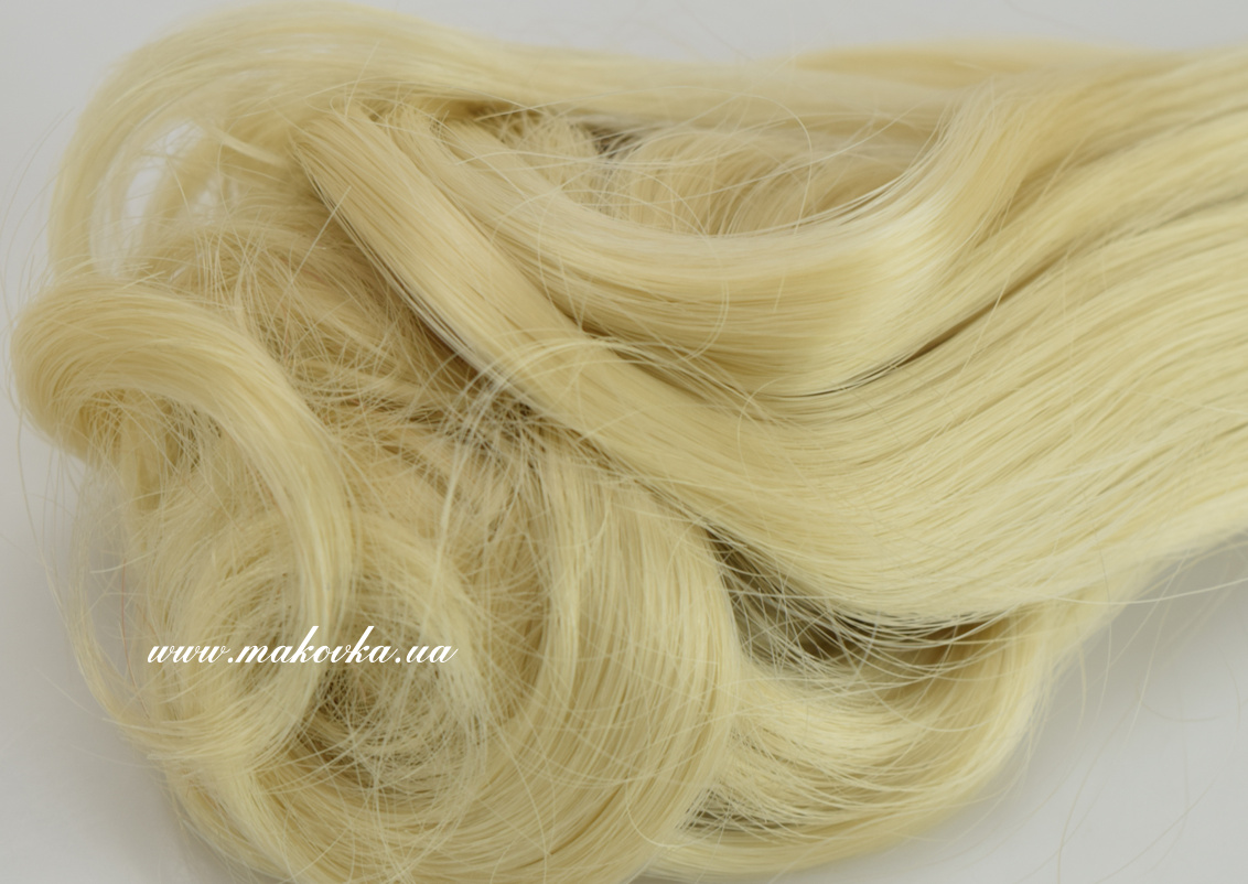 Волосы для куклы ЛОКОНЫ Жемчужный блонд , длина 15см, ок.1 м, 570418, №1/41