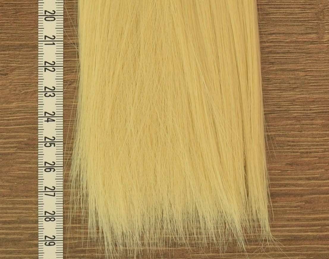 Волосы для куклы ПРЯМЫЕ длина 25 см Темно-КРЕМОВЫЙ №29
