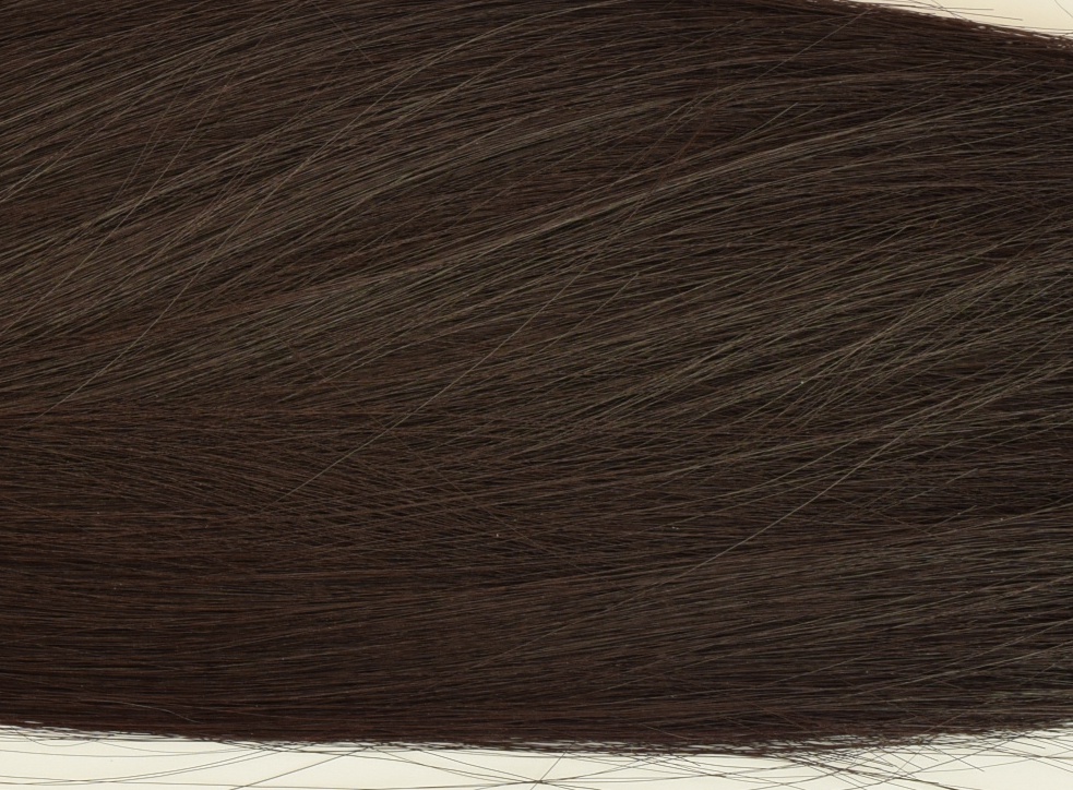 Волосы для куклы ПРЯМЫЕ длина 25 см Черно-Коричневый №30