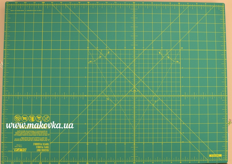 Мат для резки (пэтчворка) раскладной 432х610мм FCM-17х24 OLFA (дюйм)