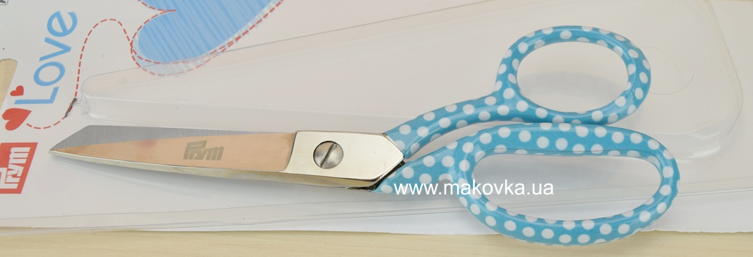 Ножницы портновские 18 см, Prym 610 540 серия LOVE с бирюзовыми ручками