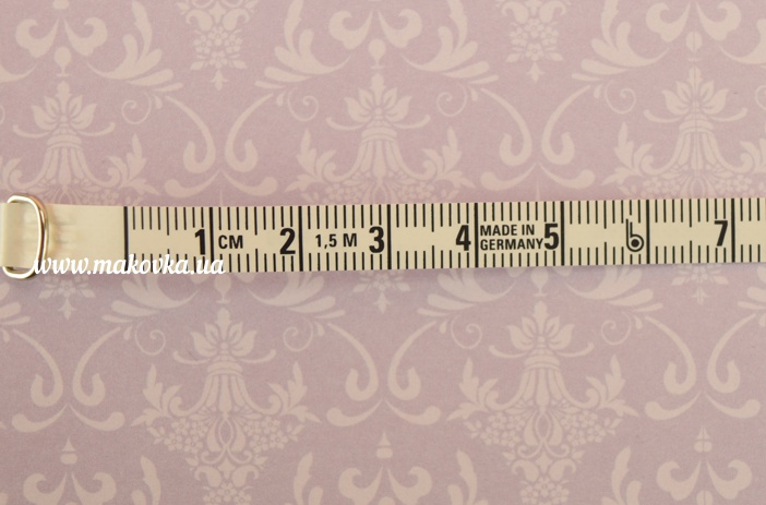 Сантиметровая лента в рулетке с декором GARN швейный декор, 8мм 150 см, 1 шт, Германия 84203-GARN