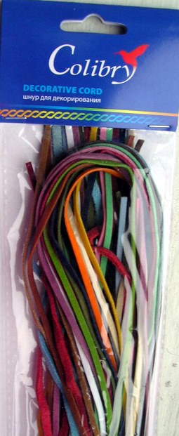 Набор цветных замшевых шнуров, Colibry