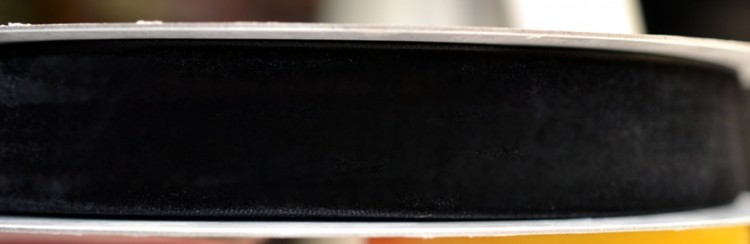 Бархатная лента 30 мм, черная, 1 м