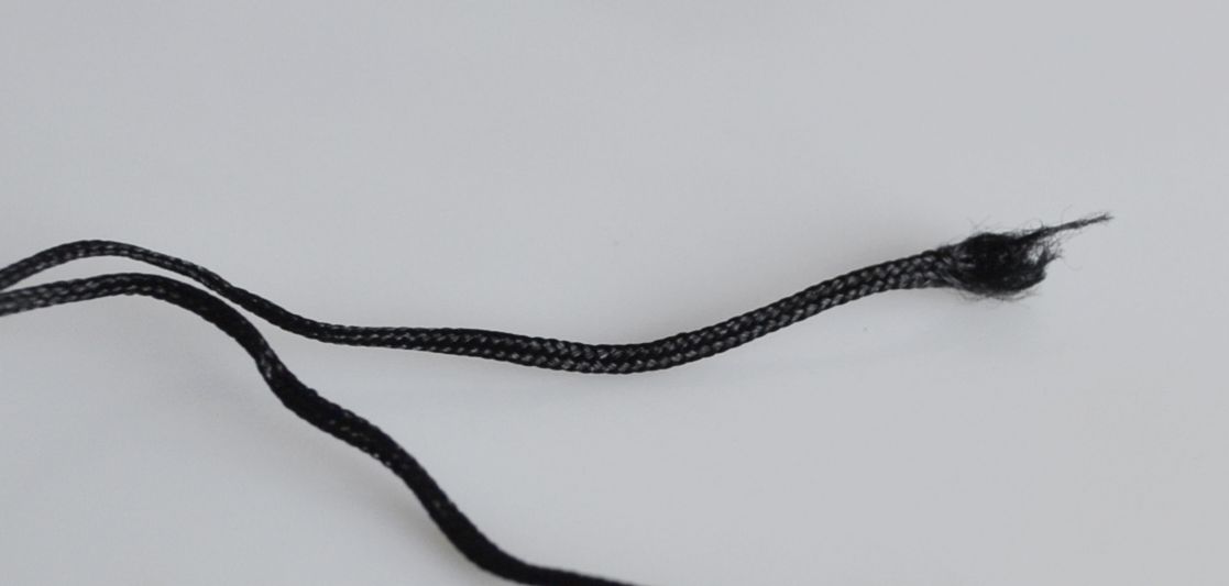 Шнур бижутерный, для плетения макраме 0,80 мм, черный