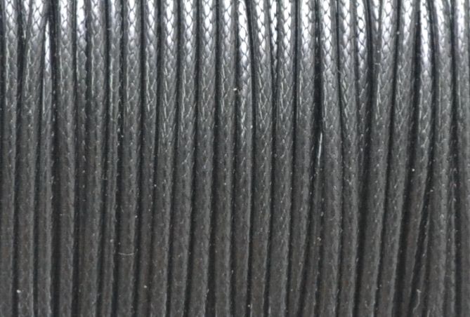 Вощенный шнур Корейский, 1,5 мм, черный