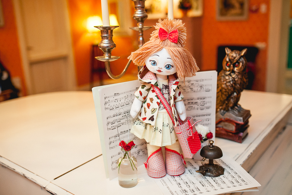 Набор для шитья куклы Пианистка, К1014 KUKLA NOVA, 45 см