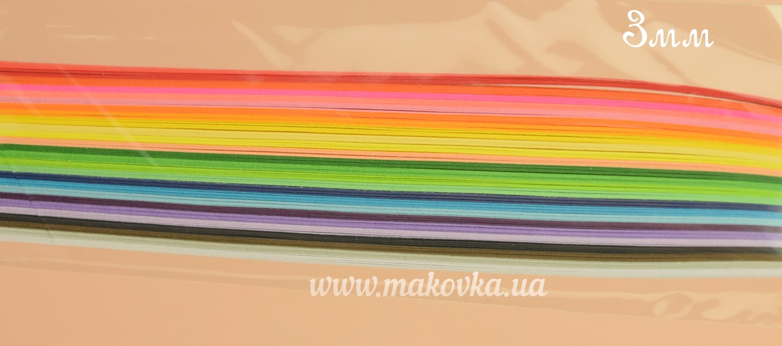Набор полосок бумаги для квиллинга QP-80-214-03, 25 цветов, 3х297мм, 80г/м2, 200шт 106214 VAOSTUDIO