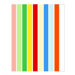 Набор полосок бумаги для квилинга VAOSTUDIO QP-160-210-05 , 10 цветов 100 шт 