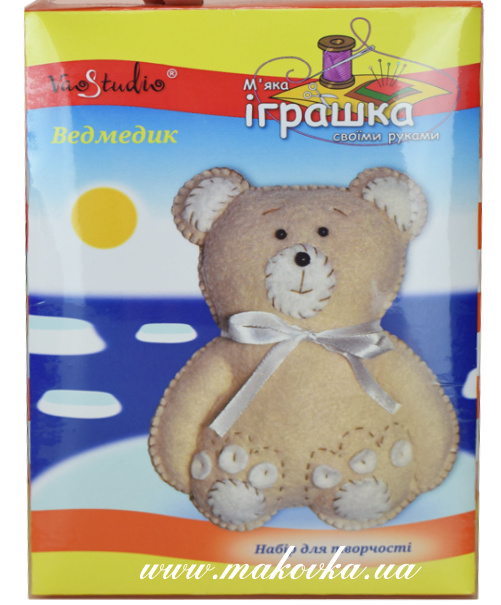 Медвежонок светло-коричневый ТК-020 / 201020 VAOSTUDIO набор для творчества, мягкая игрушка своими руками