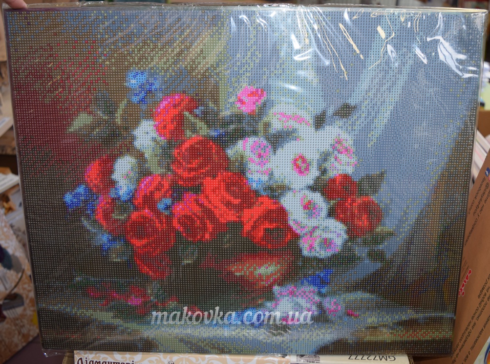 Картина стразами GА73880 Святковий букет, набор 188585 Діамантові ручки
