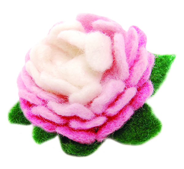 Набор для валяния аксессуара Розовый цветок, ТМ Росса