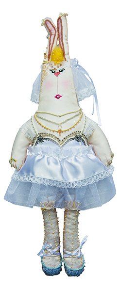 Набор для вышивки и шитья куклы Зайка Анфиса-невеста 8002 Матренин посад