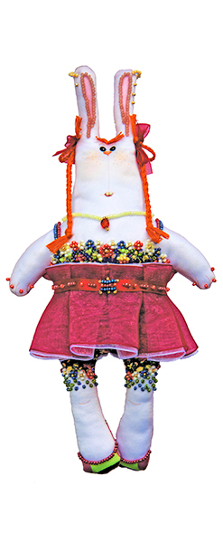 Набор для вышивки и шитья куклы Зайка Уля-рыжуля 8007 Матренин посад