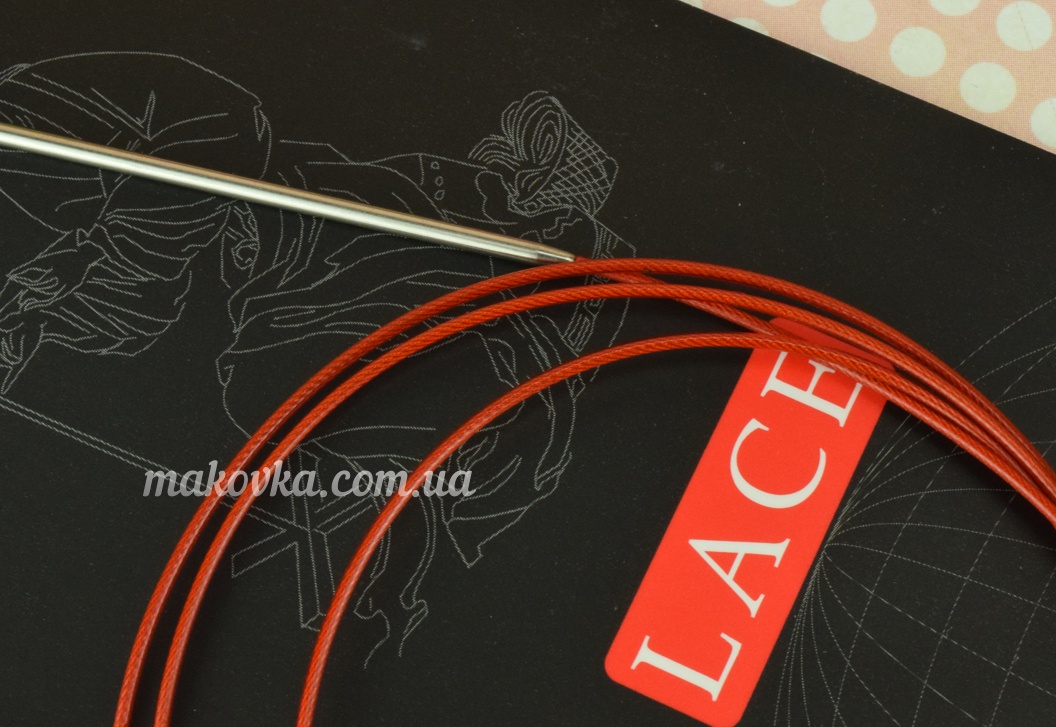 7040-00 Кругові сталеві спиці RED Lace, Premium SS, 100 см (40