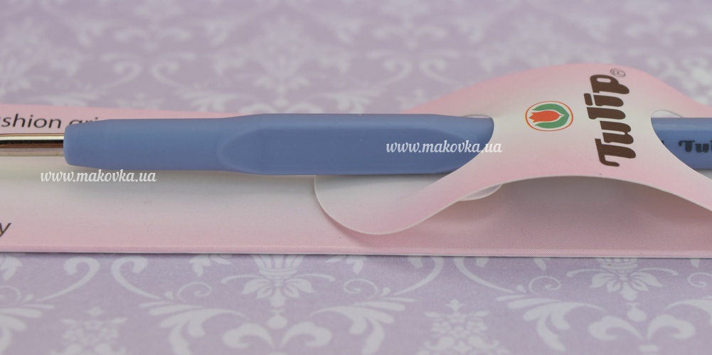 Крючок Tulip Etimo стальной T13-4e мягкая ручка голубая №4 (1.25 мм)