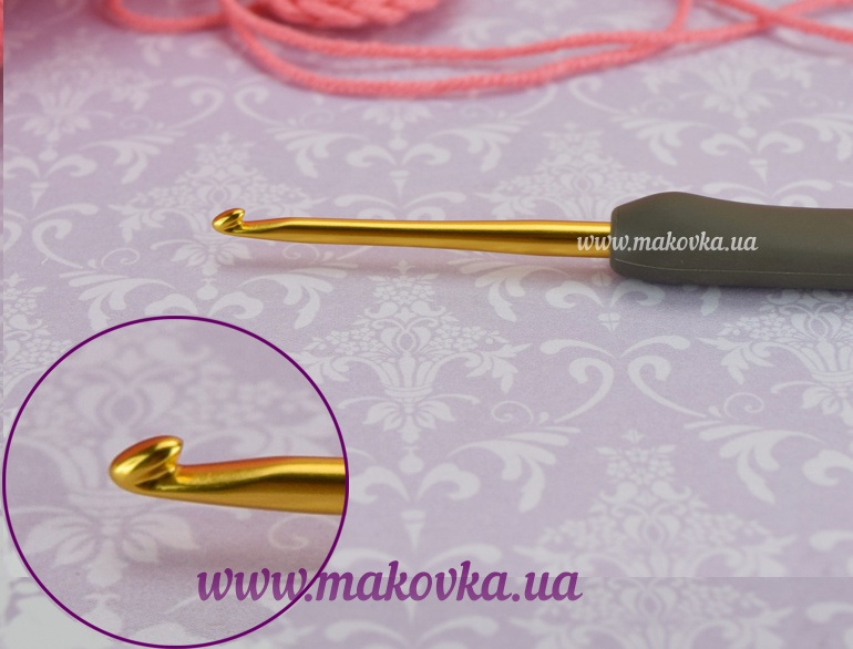 Набор вязальных крючков ETIMO Royal Silver Tulip TES-002 серо-золотые №№2-6 мм в сером органайзере