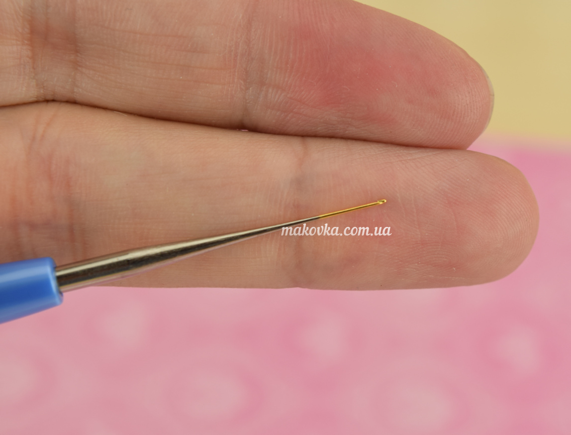 Крючок Tulip TА-1054e стальной с пластиковой ручкой №25 ( 0,35 мм)