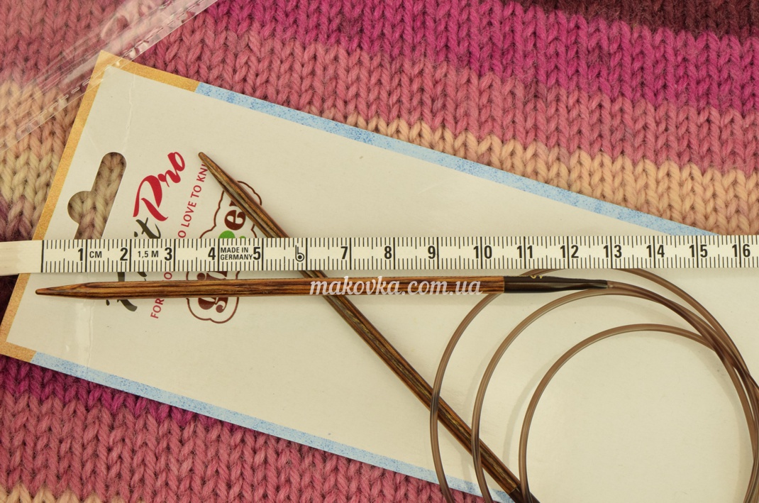 Кругові дерев'янні в'язальні шпиці Ginger KnitPro 31109 довжина 100 см, товщина 4 мм