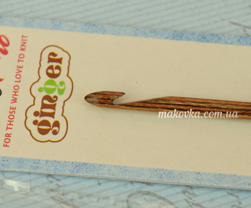 Крючок съемный KnitPro Ginger 31263, деревянный тунисский 4 мм
