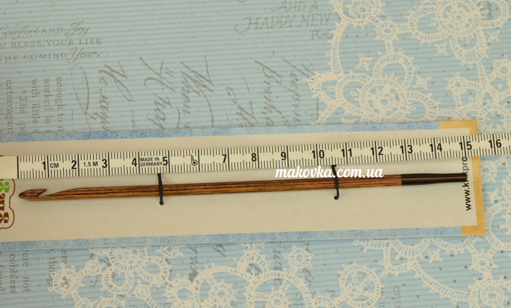 Крючок съемный KnitPro Ginger 31263, деревянный тунисский 4 мм