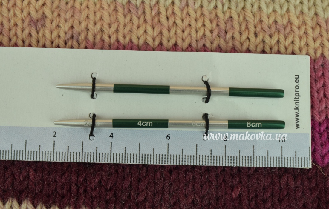 42141 вязальні шпиці зємні укорочені 3мм  SmartStix KnitPro зелені