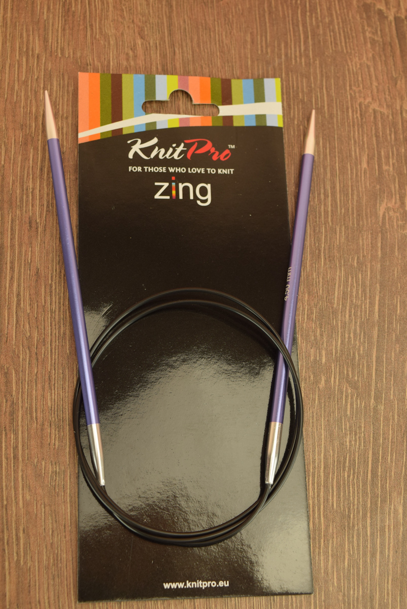 Круговые вязальные спицы Zing KnitPro 4713 длина 80 см, 4,5 мм