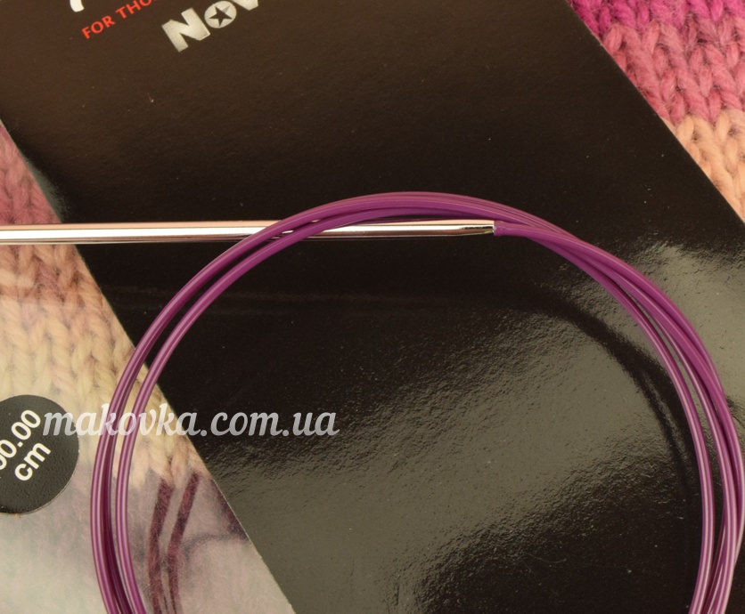 Круговые вязальные спицы KnitPro Nova 10363 размер 2,5 мм никелированные, длина 100 см