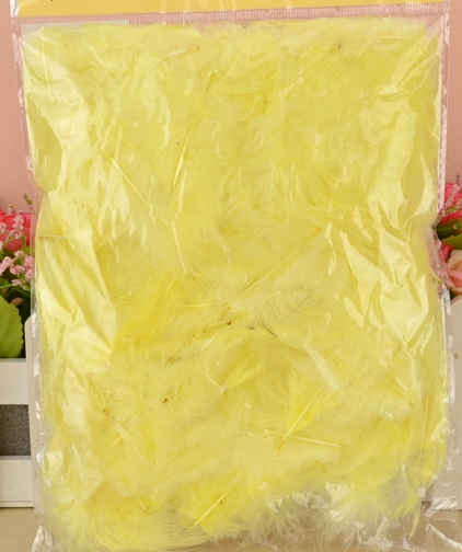 Перья, набор, Paula №26М003В-018 бледно-желтые