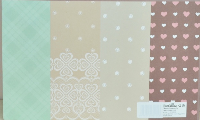 Альбом декоративной бумаги Eno Greeting Wrapping paper book, 2х16 диз. 225х304 мм