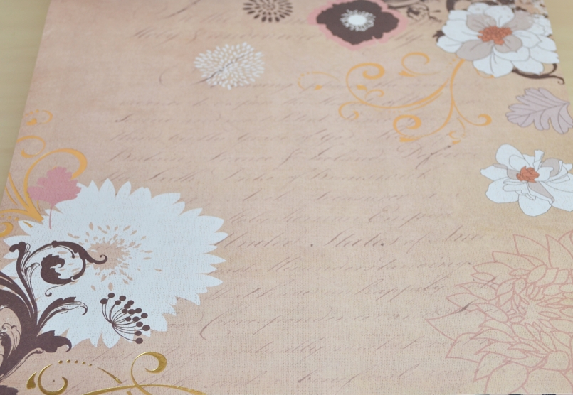 Альбом декоративной бумаги 12 дюймов, Элегантные цветы, Eno Greeting, 24+3 стр