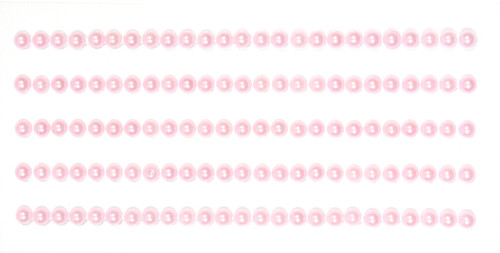 Полу-жемчужинки клеевые 4 мм, розовые, 125 шт Scrap Berrys SCB25020502