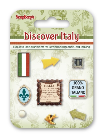 Набор декоративных брадсов Итальянские каникулы Scrap Berrys SCB340955