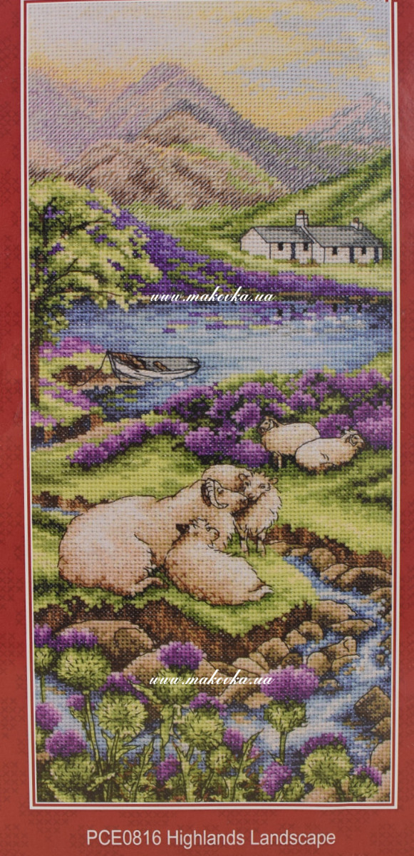 Набор для вышивания нитками PCE0816 Высокогорье (Highlands Landscape)  ANCHOR