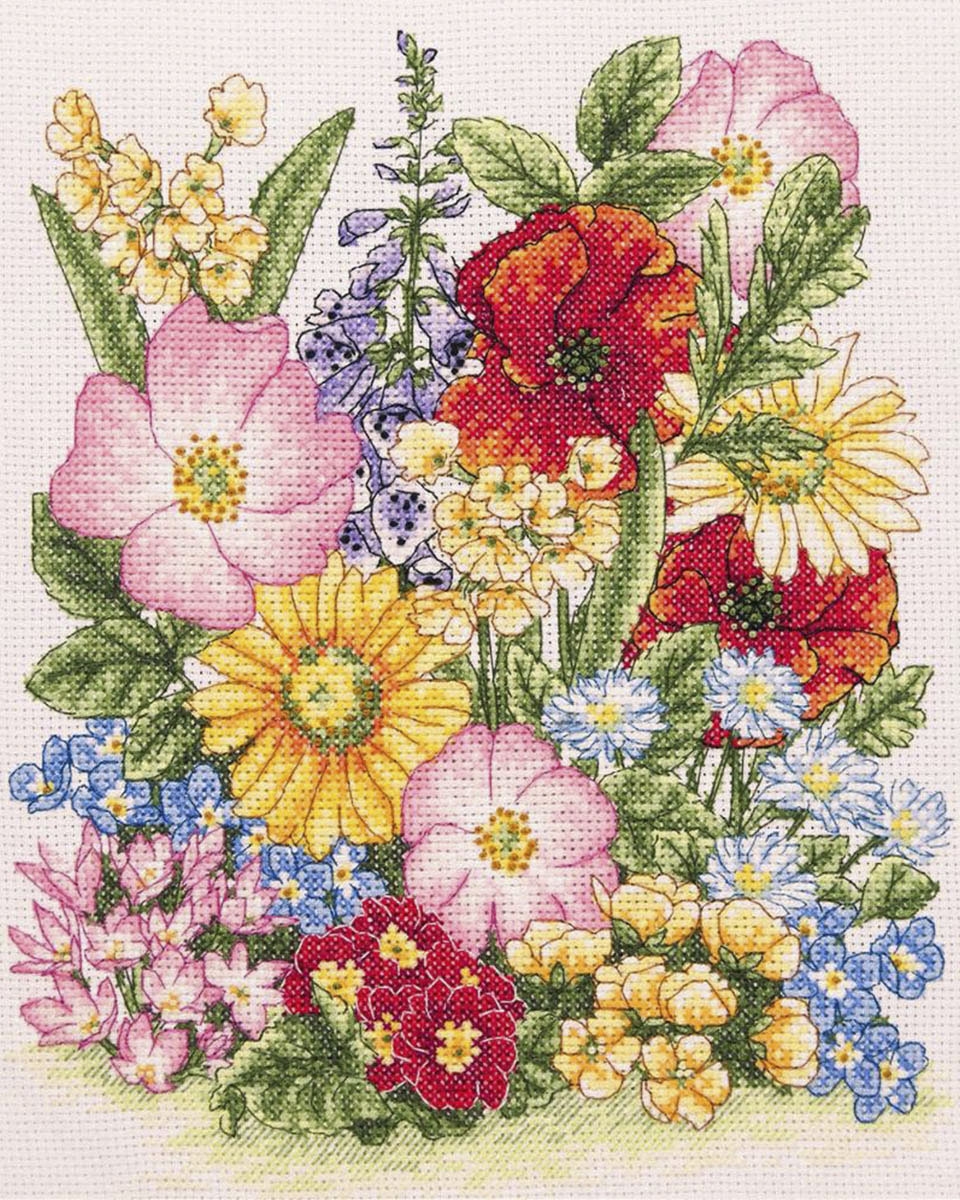 PCE961 Луговые цветы , Meadow Flowers ANCHOR набор для вышивания