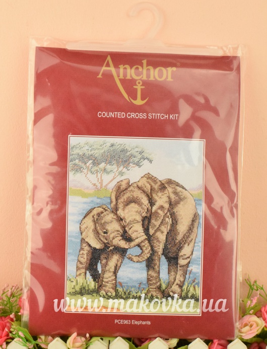 PCE963 Слоны (Elephants) ANCHOR набор для вышивания