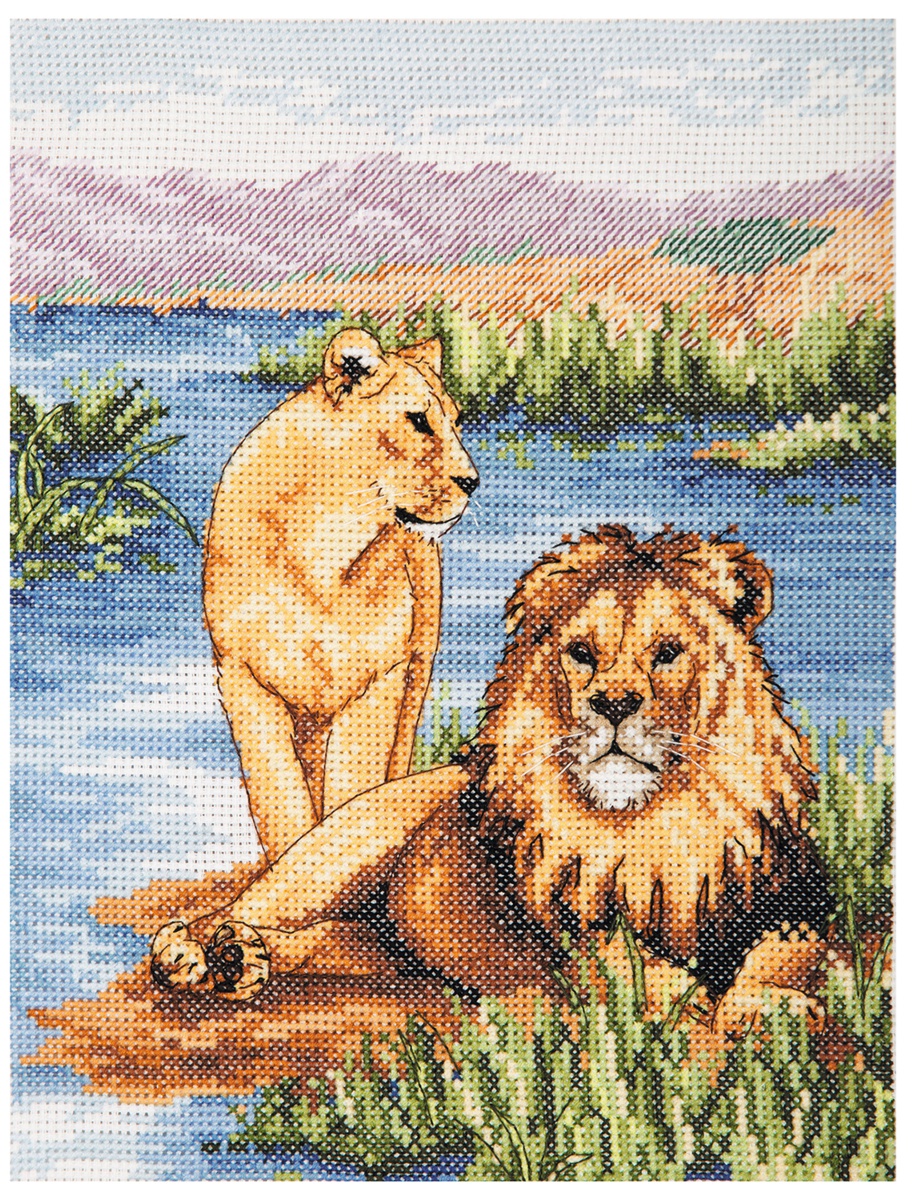 PCE964 Львы Lions ANCHOR набор для вышивания