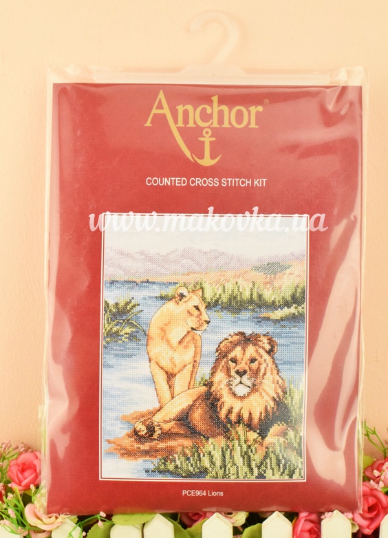 PCE964 Львы Lions ANCHOR набор для вышивания