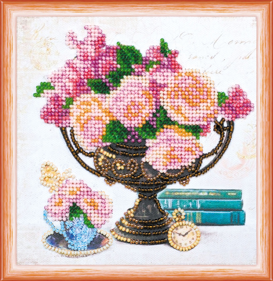 Набор для вышивания чешским бисером АМ-169 Садовые цветы, Абрис Арт