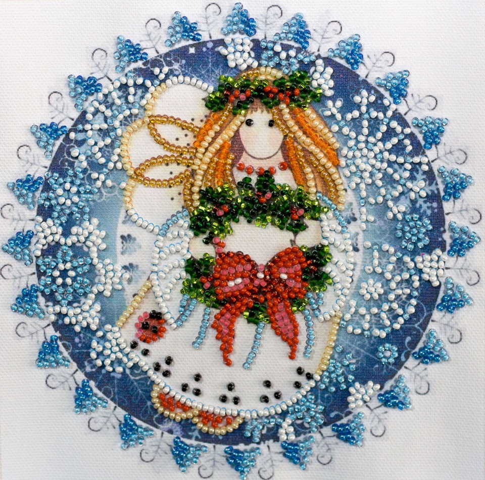 Вышивка бисером АМ-184, Рождественский ангел , Абрис Арт
