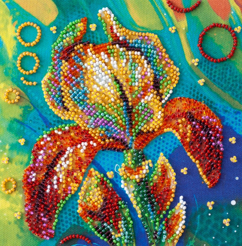 Вышивка бисером АМ-203 Разноцветный ирис, Абрис Арт