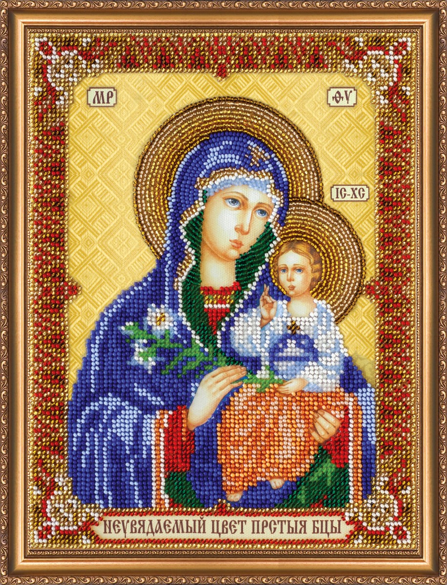 Икона Богородицы Неувядаемый цвет, АВ-292, Абрис Арт