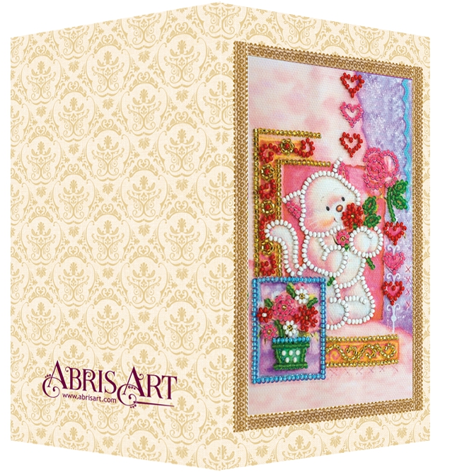Набор для вышивания открытки Амурчик, АО-125, Абрис Арт