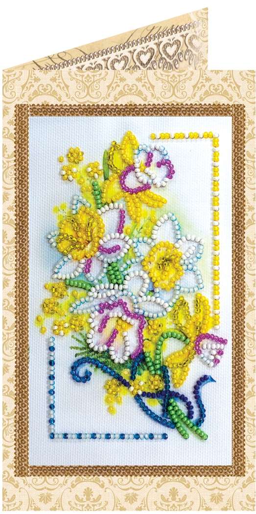 Набор для вышивания открытки Подарок весны , АО-128, Абрис Арт