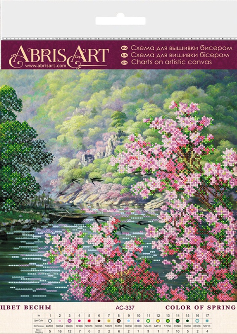 Схема (рисунок) на холсте Схема (рисунок) на холсте Цвет весны  АС-337, Абрис Арт