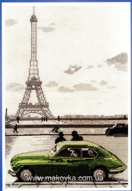 Набор для вышивания крестом вышивка Эйфелева башня Париж BK 1351, DMC (Paris Eiffel Tower)