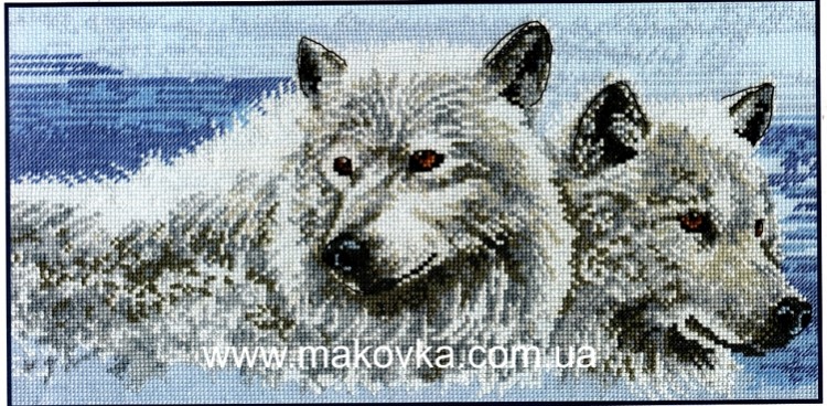 Набор для вышивания крестом Волчья компания (Company of Wolves), BK191 DMC