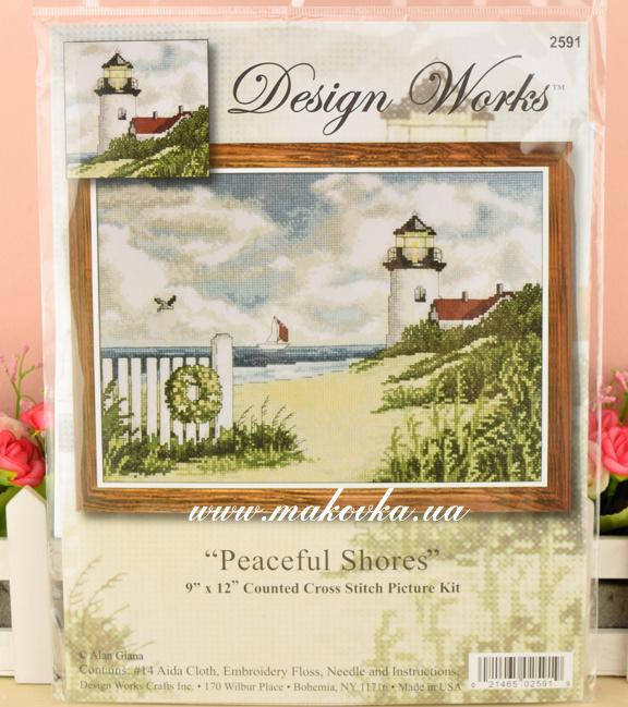 2591 Peaceful Shores (Мирные берега) Design Works набор для вышивания
