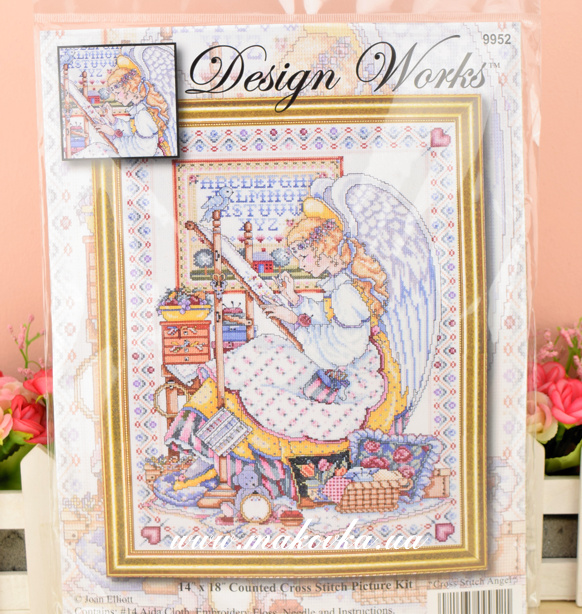 9952 Angel of Cross Stitch (Ангел Вышивки Крестом), Design Works, набор для вышивания