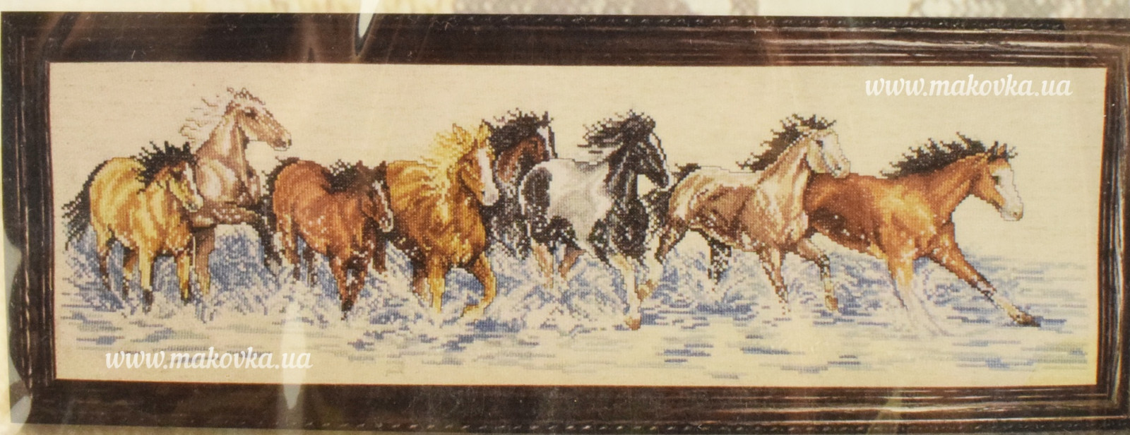 dw2499 Splashdown Horses Кони на воде набор для вышивания